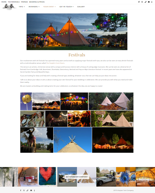 Utopian Tent Company - Festivals