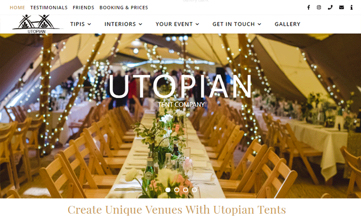 Utopian Tent Company Makeover